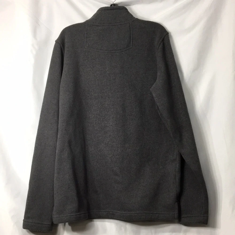 Alpine Design Mens Gray Quarter-Button Jacket Size L Like-NEW Condition